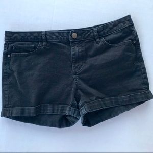 LC Lauren Conrad black denim shorts